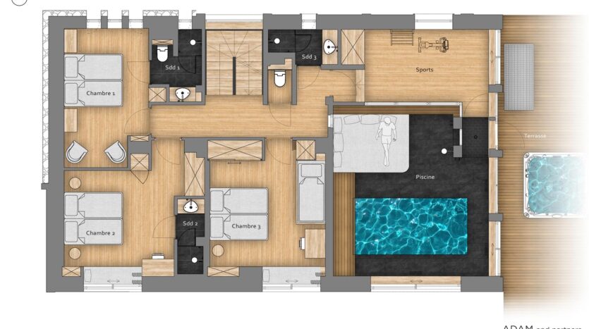 5 bedroom winter season chalet in Chamonix